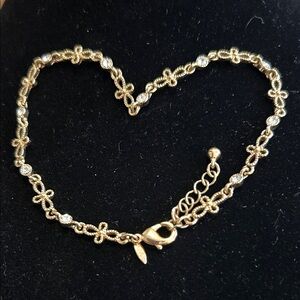 Gold Floral Chain Bracelet